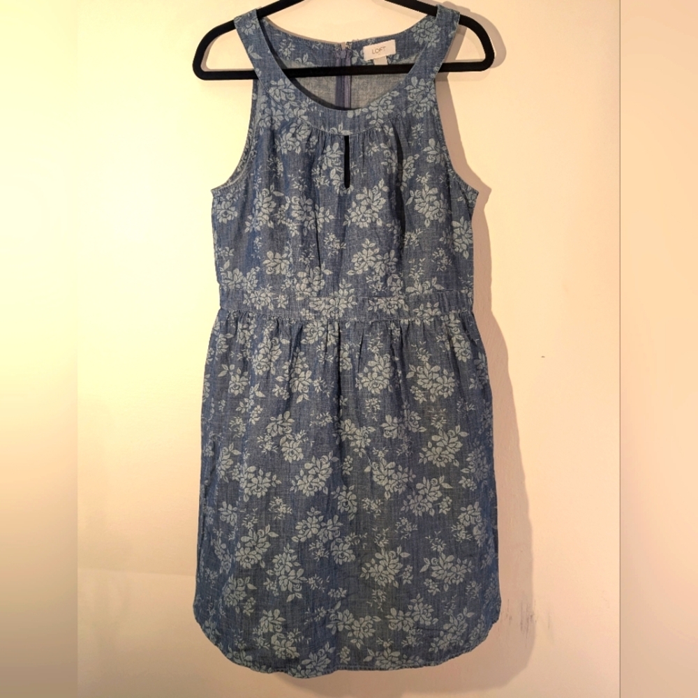 Ann Taylor Loft denim dress size 8